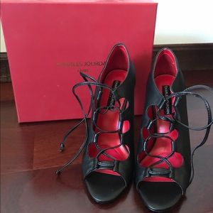 Charles Jourdan lace up heels